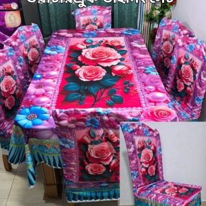 3D ওয়াটারপ্রুফ প্রিমিয়াম কুচি ডাইনিং সেট_109